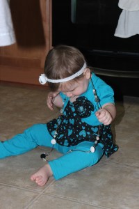 wearing Mama's bling